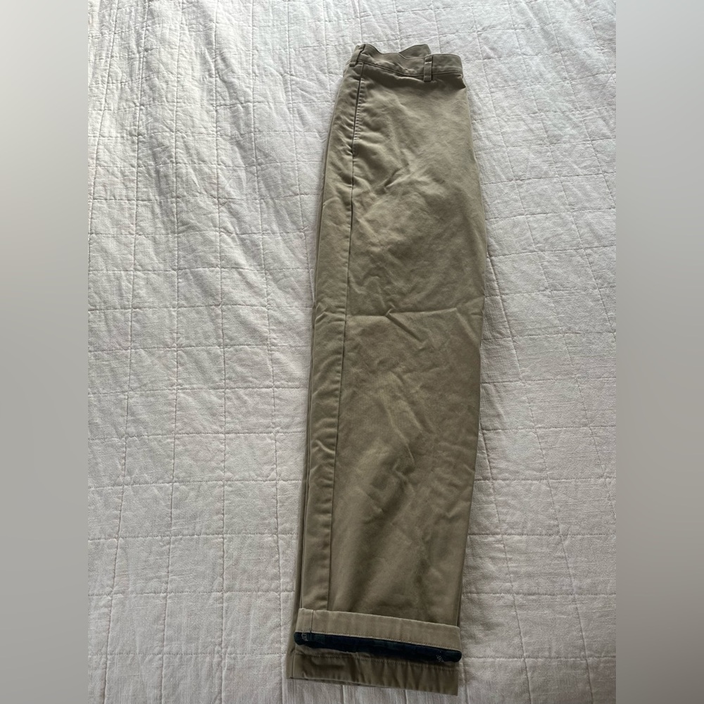 L.L. Bean Men’s Flannel lined Khaki pants